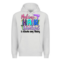 Dove Grey making hair beautiful is kinda my thing Premium Hoodie - Artiststas