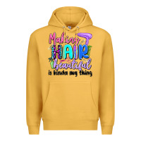 Mustard making hair beautiful is kinda my thing Premium Hoodie - Artiststas