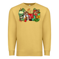 Antique Gold tiger coffee cups Premium Sweatshirt - Zillion Design Studio