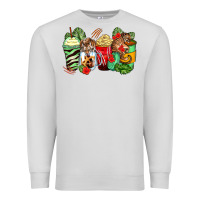 Dove Grey tiger coffee cups Premium Sweatshirt - Zillion Design Studio