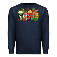 Navy tiger coffee cups Premium Sweatshirt - Zillion Design Studio