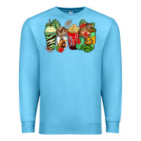 Ocean Blue tiger coffee cups Premium Sweatshirt - Zillion Design Studio