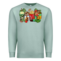 Seafoam tiger coffee cups Premium Sweatshirt - Zillion Design Studio