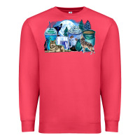 Cardinal wolf coffee cups Premium Sweatshirt - Zillion Design Studio