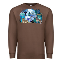 Chestnut wolf coffee cups Premium Sweatshirt - Zillion Design Studio