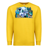 Lemon wolf coffee cups Premium Sweatshirt - Zillion Design Studio