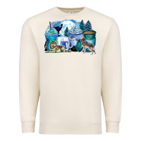 Sandshell wolf coffee cups Premium Sweatshirt - Zillion Design Studio