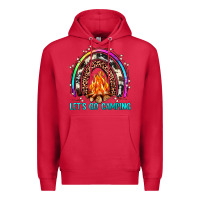 Cardinal let's go camping rainbow Premium Hoodie - JahusDesignShop
