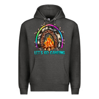 Charcoal Heather let's go camping rainbow Premium Hoodie - JahusDesignShop