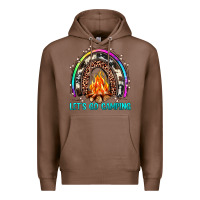 Chestnut let's go camping rainbow Premium Hoodie - JahusDesignShop