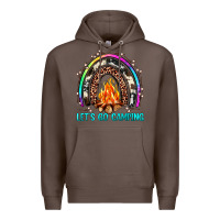 Coffee let's go camping rainbow Premium Hoodie - JahusDesignShop