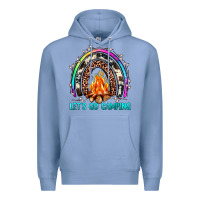 Let's Go Camping Rainbow Premium Hoodie | Teevron