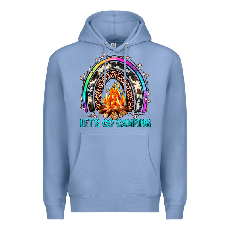 Let's Go Camping Rainbow Premium Hoodie by JahusDesignShop | Teevron