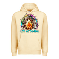 Pina Colada let's go camping rainbow Premium Hoodie - JahusDesignShop