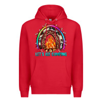 Red let's go camping rainbow Premium Hoodie - JahusDesignShop