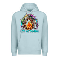 Blue Mist let's go camping rainbow Premium Hoodie - JahusDesignShop