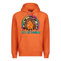 Carrot let's go camping rainbow Premium Hoodie - JahusDesignShop