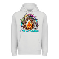 Dove Grey let's go camping rainbow Premium Hoodie - JahusDesignShop