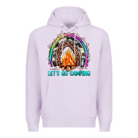 Lilac let's go camping rainbow Premium Hoodie - JahusDesignShop