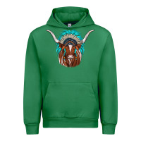 Emerald texas longhorn indian headdress Urban Hoodie - JahusDesignShop