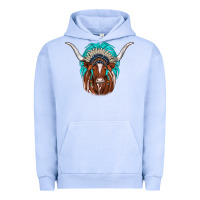 Pigment Grape Ice texas longhorn indian headdress Urban Hoodie - JahusDesignShop