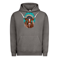 Pigment Tornado texas longhorn indian headdress Urban Hoodie - JahusDesignShop