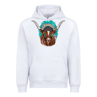 White texas longhorn indian headdress Urban Hoodie - JahusDesignShop