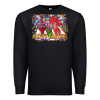 Black Happy Easter Roosters Premium Sweatshirt - RanaPortraitStore