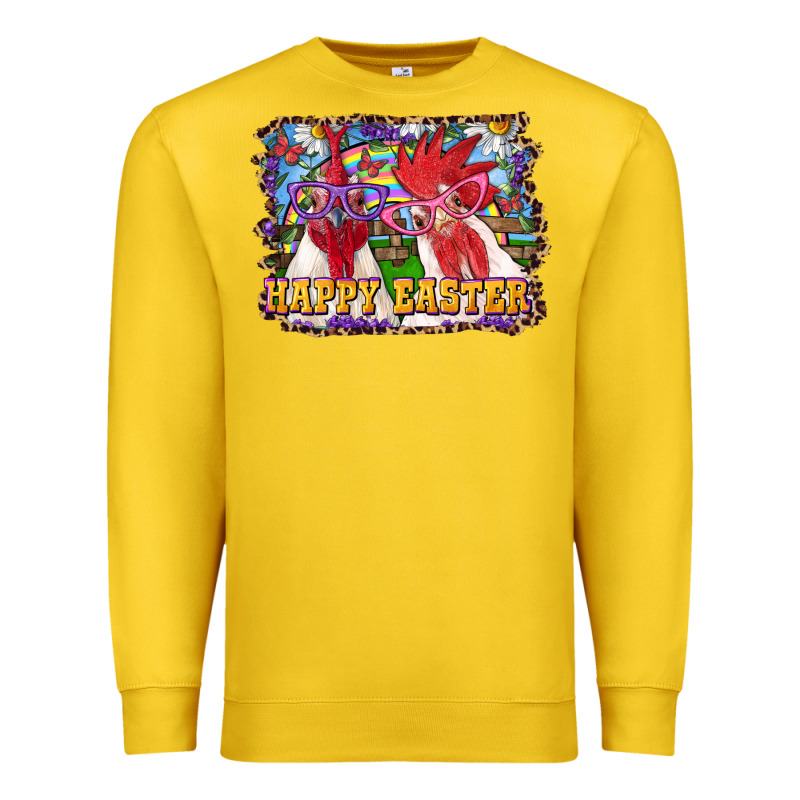 Happy Easter Roosters Premium Sweatshirt by RanaPortraitStore | Teevron