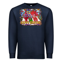 Navy Happy Easter Roosters Premium Sweatshirt - RanaPortraitStore