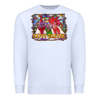 White Happy Easter Roosters Premium Sweatshirt - RanaPortraitStore