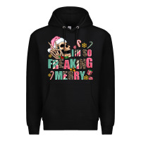 Black i m so freaking merry Premium Hoodie - AdoDesignShop