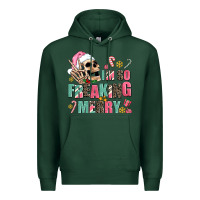 Sports Green i m so freaking merry Premium Hoodie - AdoDesignShop