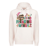 Pale Pink i m so freaking merry Premium Hoodie - AdoDesignShop