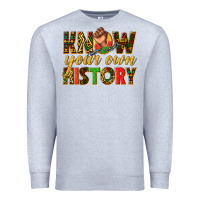 Heather Grey know your own history Premium Sweatshirt - texasbilliewilder