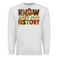 Oatmeal Heather know your own history Premium Sweatshirt - texasbilliewilder