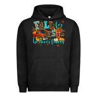 Pigment Black fall for jesus he never leaves Urban Hoodie - AdoDesignShop