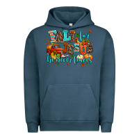 Pigment Midnight Navy fall for jesus he never leaves Urban Hoodie - AdoDesignShop