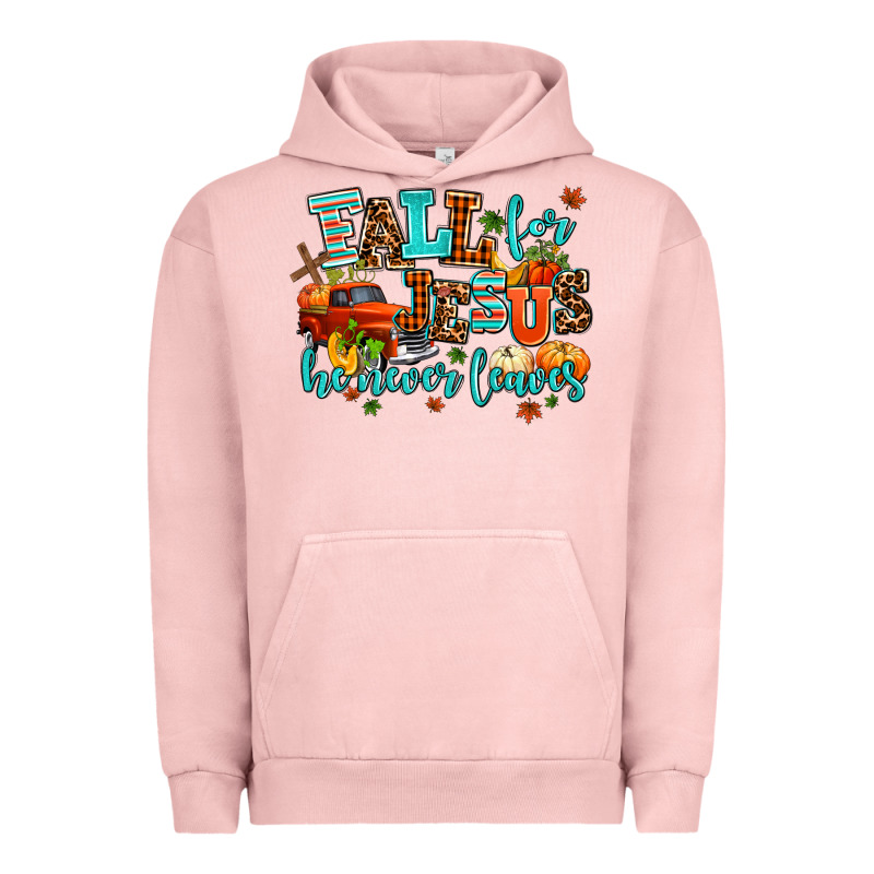 Fall For Jesus He Never Leaves Urban Hoodie by AdoDesignShop | Teevron