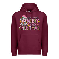 Burgundy have yourself merry little christmas Premium Hoodie - AdoDesignShop