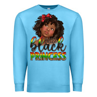 Ocean Blue little black princess Premium Sweatshirt - texasbilliewilder