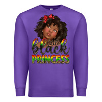 Purple little black princess Premium Sweatshirt - texasbilliewilder