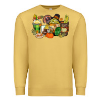 Antique Gold thanksgiving coffee cups Premium Sweatshirt - Zillion Design Studio