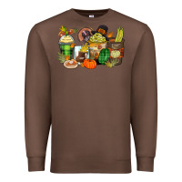 Chestnut thanksgiving coffee cups Premium Sweatshirt - Zillion Design Studio