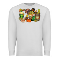 Dove Grey thanksgiving coffee cups Premium Sweatshirt - Zillion Design Studio