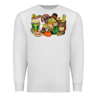 Oatmeal Heather thanksgiving coffee cups Premium Sweatshirt - Zillion Design Studio