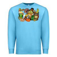 Ocean Blue thanksgiving coffee cups Premium Sweatshirt - Zillion Design Studio