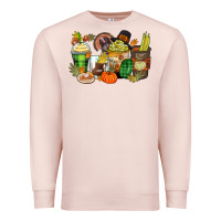 Pale Pink thanksgiving coffee cups Premium Sweatshirt - Zillion Design Studio