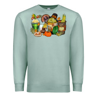 Seafoam thanksgiving coffee cups Premium Sweatshirt - Zillion Design Studio