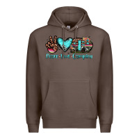 Coffee peace love camping Premium Hoodie - JahusDesignShop